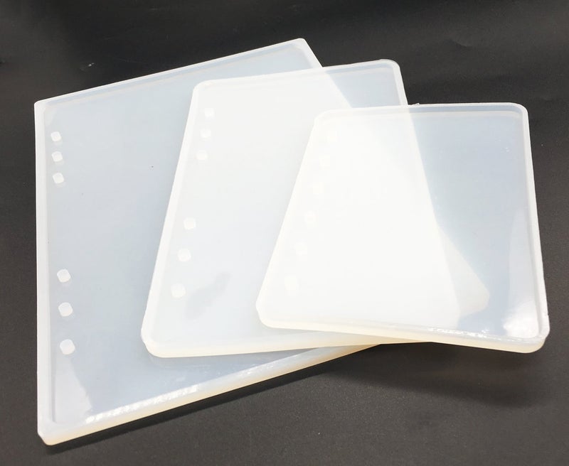 KOOTIPS 3 Pcs/Set Notebook Resin Casting Molds, A5 A6 A7 Notebook Silicone Mold with Resin Epoxy, DIY Craft Making,Semi-Transparent Mould - Image 4